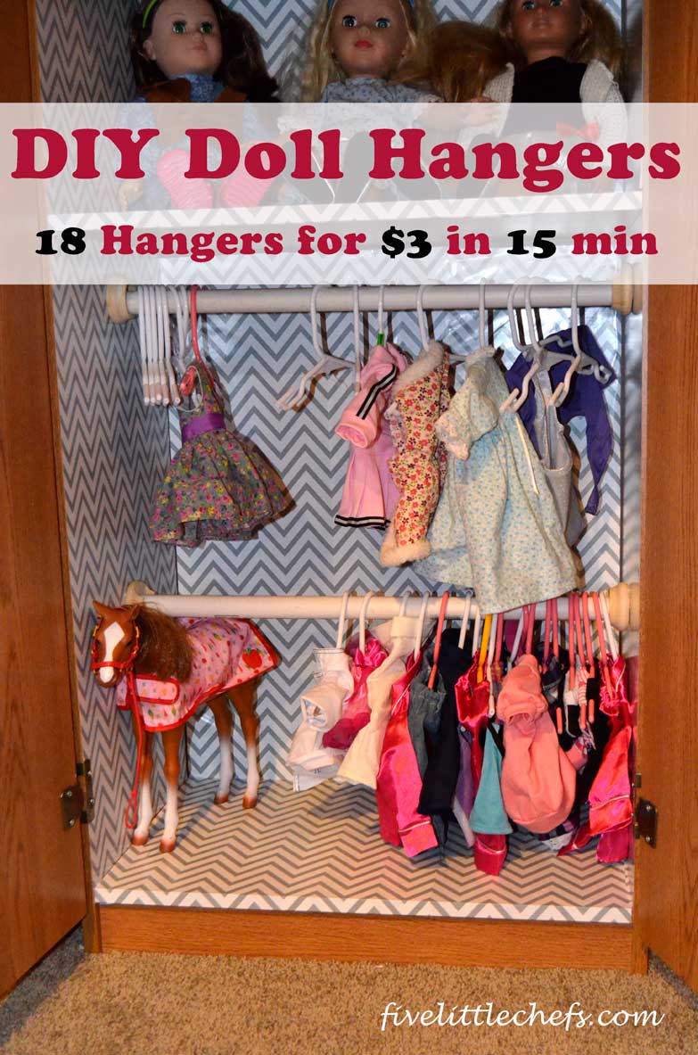 18 inch doll clothes hangers diy