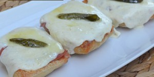 Crostini Alla Romana from fivelittlechefs.com #crostini #pasta #sage