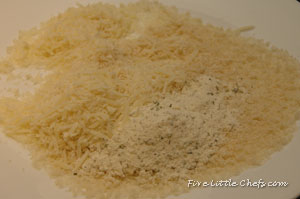 cheese and bread crumbs