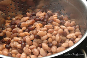 Mixed beans in pressure cooker