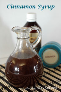 Cinnamon Syrup from fivelittlechefs.com. Use ingredients already in your pantry! Super simple to make! Quick recipe! #cinnamon #syrup #recipe #breakfast