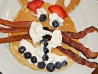 easter bunny pancake