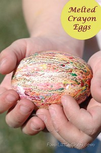 melted crayon egg