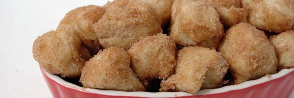 Bite Sized Cinnamon Rolls from fivelittlechefs.com A quick 30 minute recipe.
