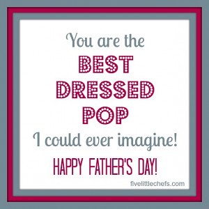 Best Dressed Pop Free Printable for fathers day from fivelittlechefs.com #fathers day #printable #kids crafts