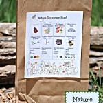 Nature Scavenger Hunt for Kids with a FREE Printable by fivelittlechefs.com. A simple way to turn the outdoors into a fun adventure! #scavenger hunt # kids activities #camping #nature