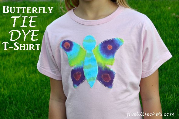 tie dye butterfly shirt