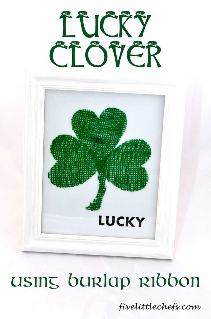 lucky clover st patricks day craft