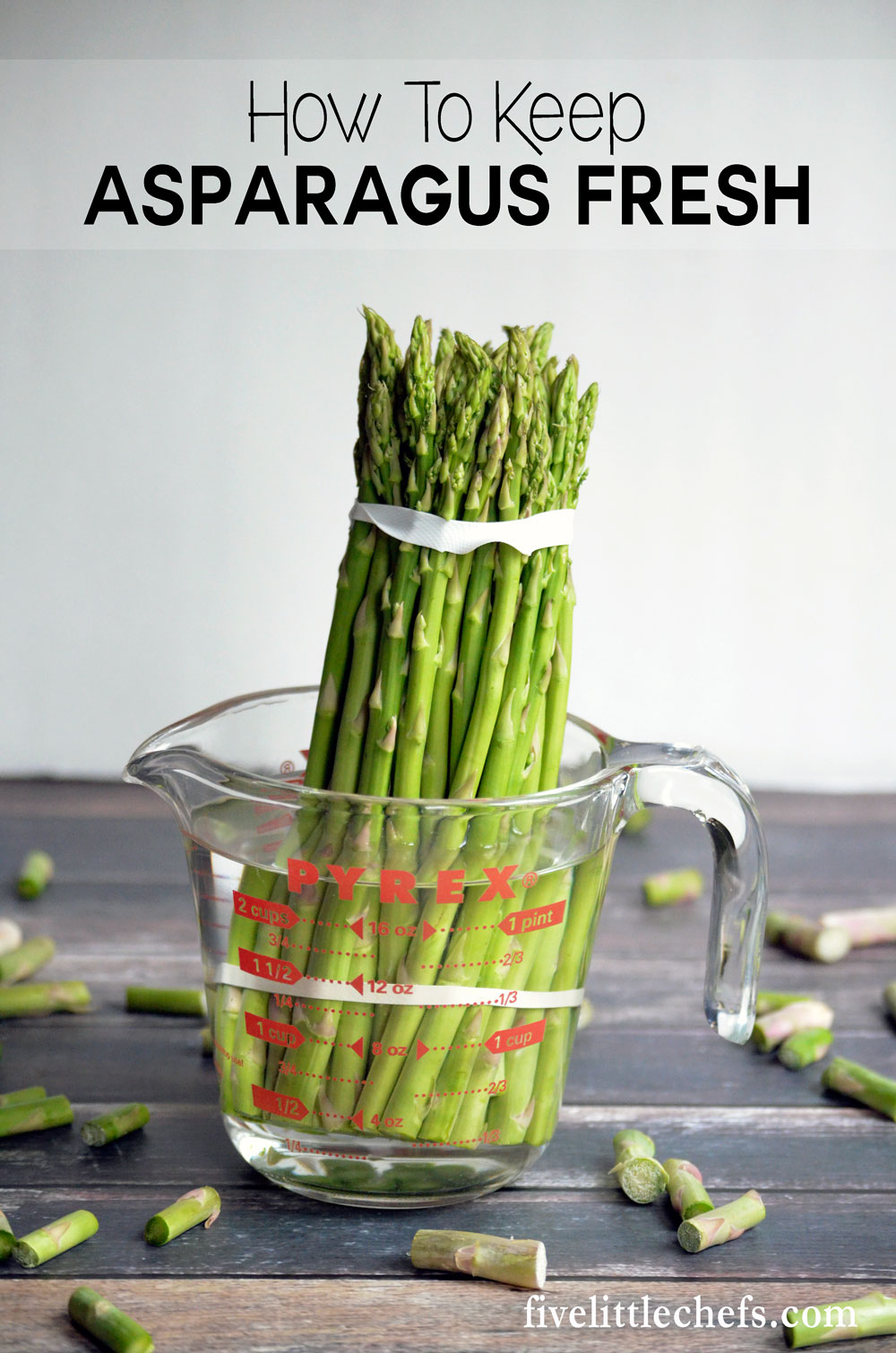 Tips on how to keep asparagus fresh for up to a week.