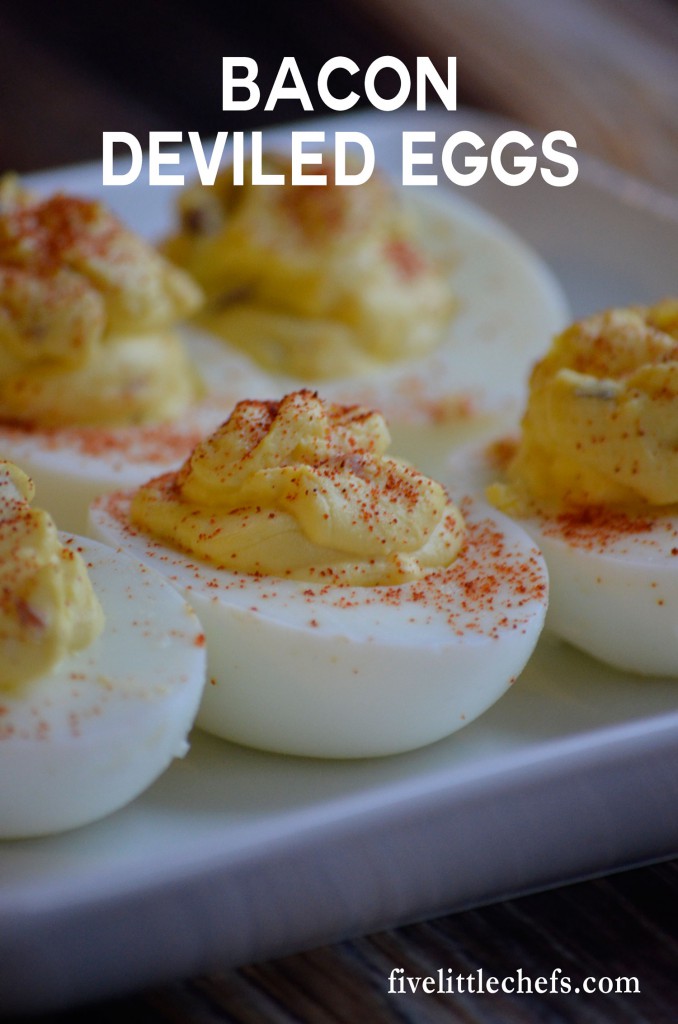 Bacon Deviled Eggs – Five Little Chefs