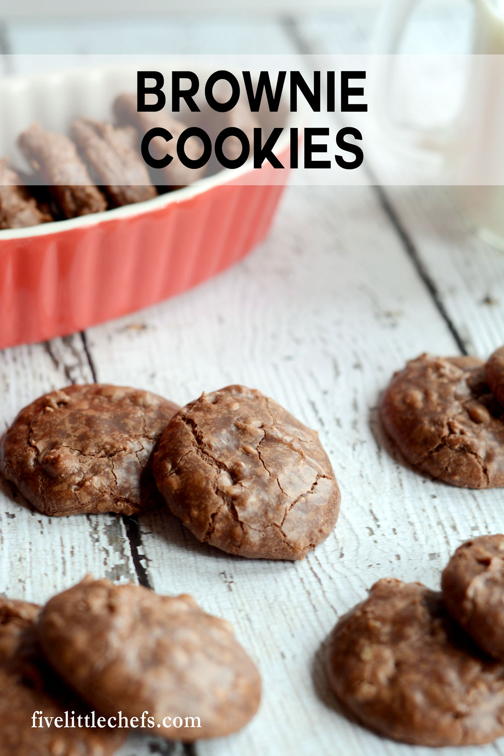 Brownie cookies are brownies and cookies all in one. If you love the chewy, chocolate corners of the brownie pan you will love these brownie cookies. This from scratch recipe is easy and fast. You will need to make a second batch!